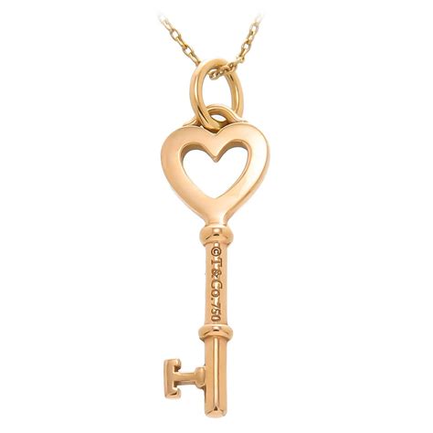 tiffany gold key necklace replica|tiffany keys price list.